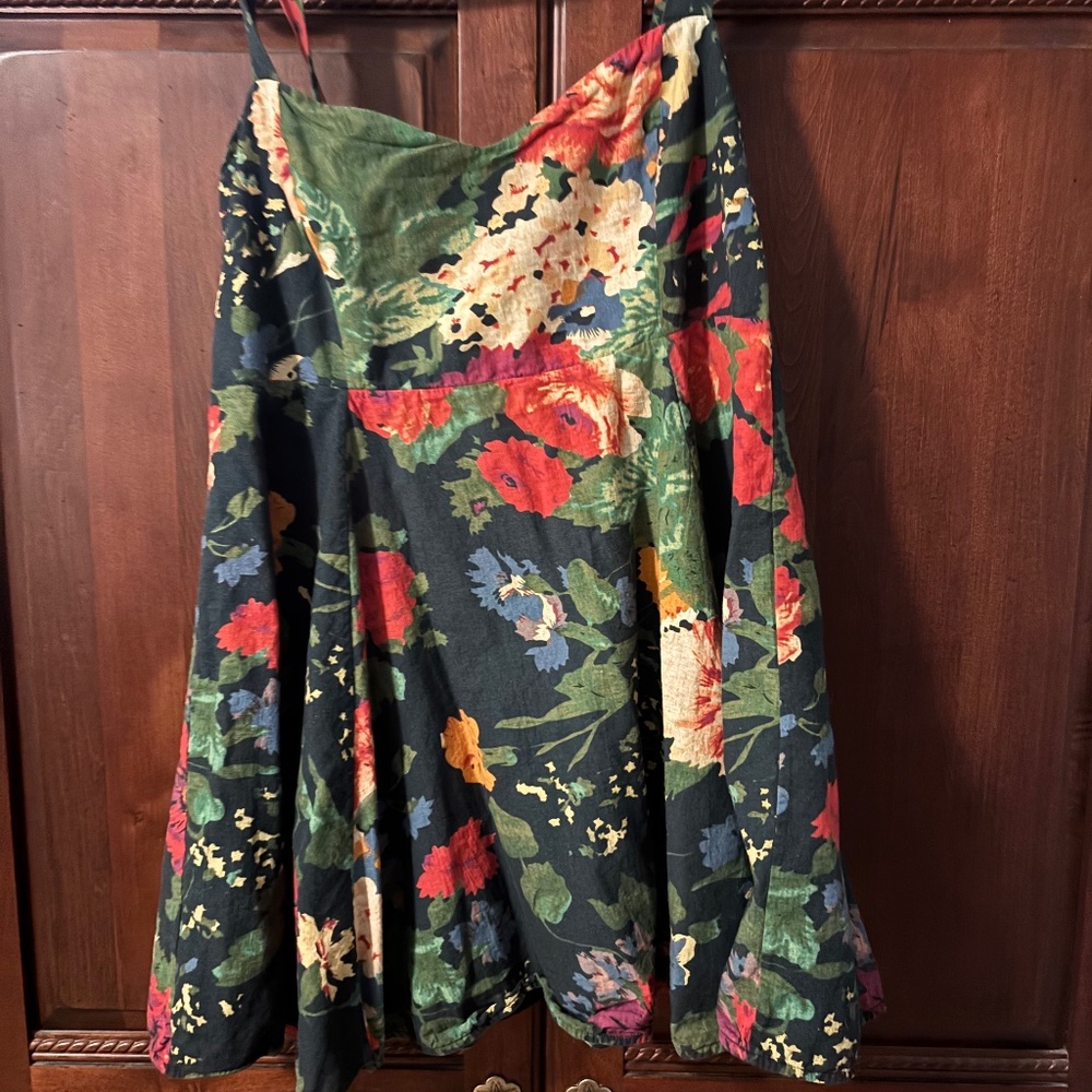 Beautiful Sezane navy floral mini sundress 46 12 14